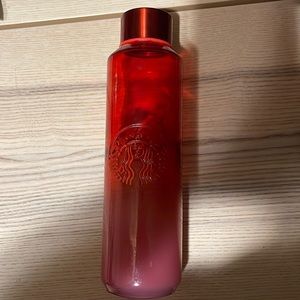 Good Used Condition Starbucks Valentine Ombre Glass Bottle